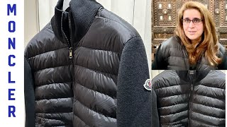 MONCLER PADDED WOOL CARDIGAN | CARDIGAN TRICOT | MENS CARDIGAN Perfect For Spring