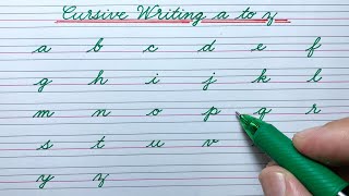 Cursive writing a to z | Cursive writing abcd | Cursive Small letters abcd | Cursive handwriting abc