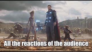 All the reaction of the audience to the appearance of Thor/ Все реакции зрителей на появление Тора