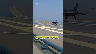 Naval Pilots landed Tejas And The MiG-29K On The India-Made Aircraft Carrier INS Vikrant