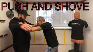 KRAV MAGA - PUSH AND SHOVE DEFENSE