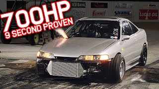 700HP K20 Acura Integra Goes 9s First Time Out! FULL Street Car!