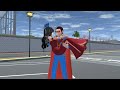 superman in the city sakura school simulator