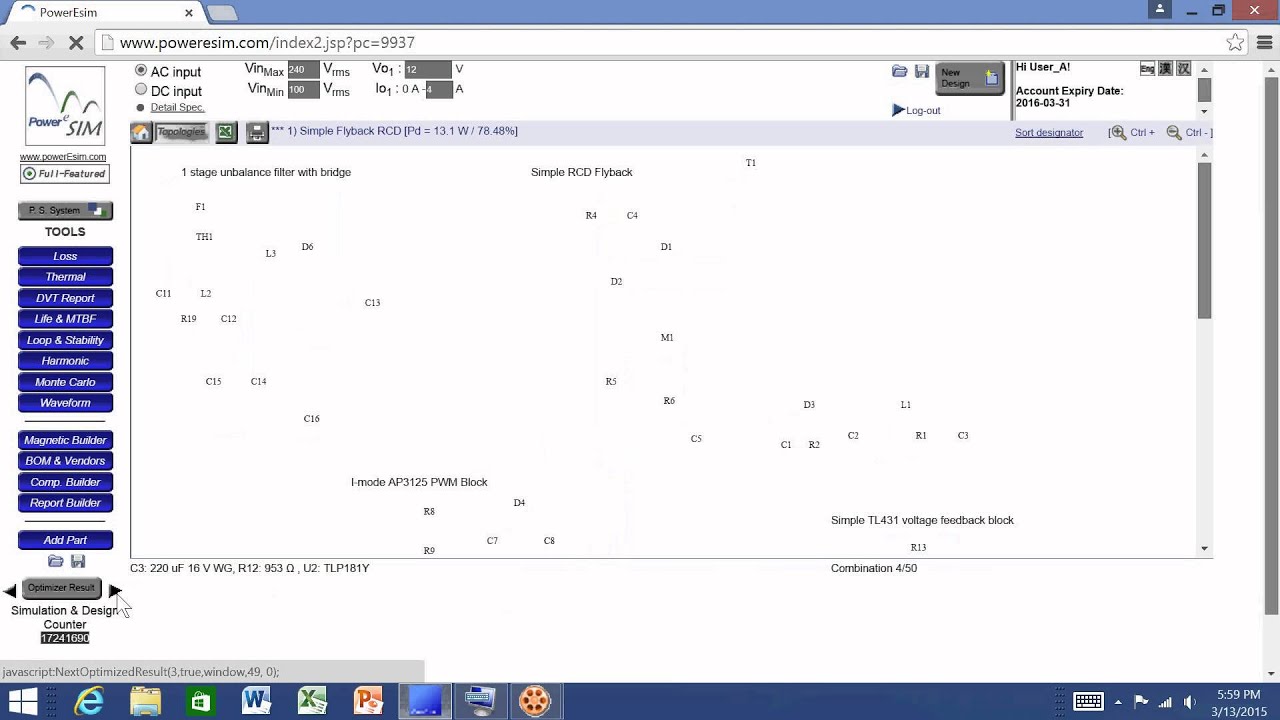 Poweresim How To Use Smart Optimizer Youtube