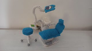 Poltrona dentista odontoiatrica amigurumi crochet dentist uncinetto