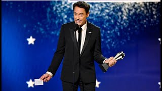 Robert Downey Jr  quotes his toughest critics in his Critics Choice Award speech