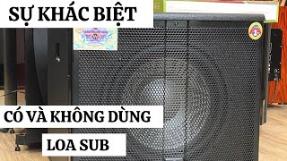 Sự khác biệt giữa có loa sub và không có loa sub trong bộ dàn