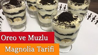 Oreolu ve Muzlu Magnolia Tarifi | Gerçek Magnolia Nasıl Yapılır?