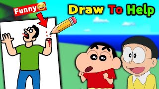 Draw to Help People 😱 || 😂 Funny Game Drawing Simulator