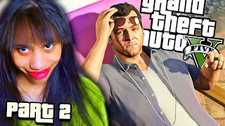 MICHAEL DE SANTA IN THE BUILDING!!  | Grand Theft Auto 5 - Part 2