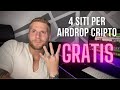 4 SITI PER TROVARE NUOVI AIRDROP DI CRIPTO GRATIS 💸