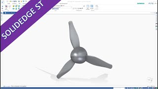 WW-109 Fighter Plane - Part 3 - Propeller - SolidEdge 2020 Training - Surfaces