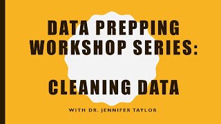 Data Prepping Tutorial: Cleaning Data