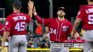 WSH@PIT: Rendon snags a liner to seal the 6-1 win