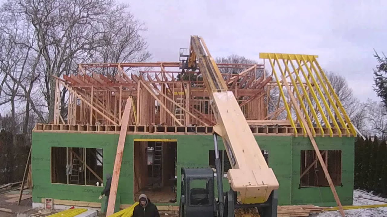 Framing A House Day 3 - YouTube