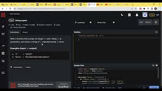 8 kyu. String repeat. Codewars