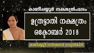 ഉത്രട്ടാതി I October 2018 I കാണിപ്പയ്യൂർ നക്ഷത്രഫലം (Uthrattathi)