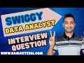 Swiggy Data Analyst SQL Interview Question and Answer