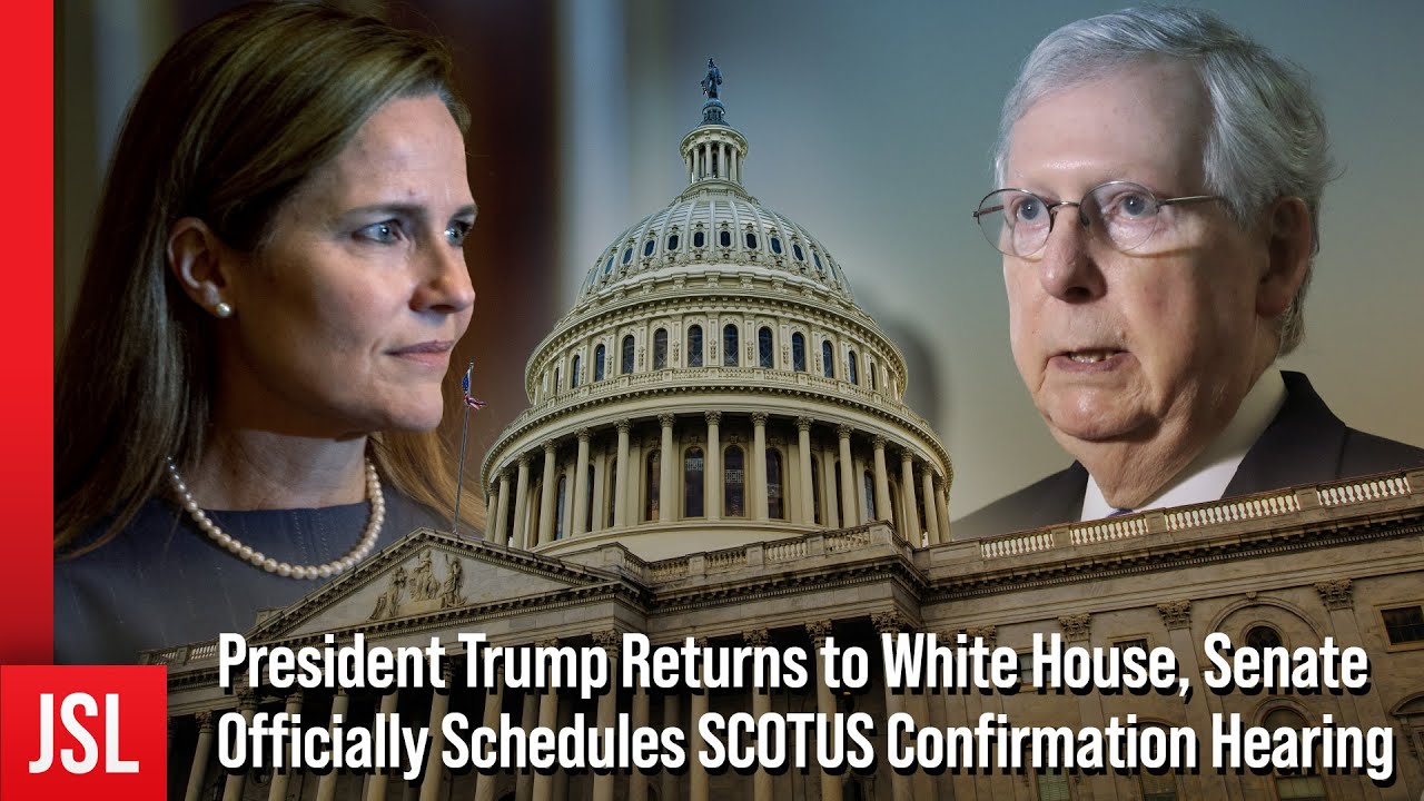 Pres. Trump Returns To White House, Senate Officially Schedules SCOTUS ...