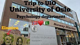 Trip to University of Oslo | Norway Diaries 🇳🇴 | #norway #pakistani #uio #oslo #winter #psychology