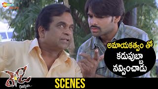 Brahmanandam Hilarious Comedy Scene | Ready Telugu Full Movie | Genelia | Ram Pothineni | Nassar