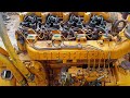 check the Diesel engine smoke after 30 minute restarting LIEBHERR engine D 904 NA