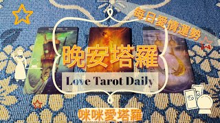 晚安塔羅⭐️ 星座每日愛情運勢💋咪咪❤️塔羅 Love Tarot Daily⭐️next 24 hr