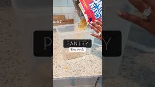 Pantry Restock! (link to organizers in description) #pantry #shorts #organization