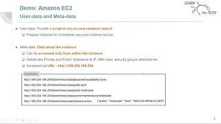Amazon EC2 instance user-data and meta-data