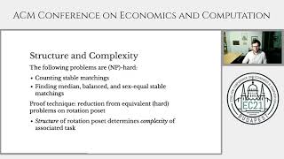 EC'21: Stable Matchings with Restricted Preferences: Structure and Complexity