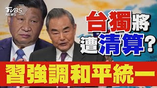 習近平重申「推進祖國和平統一」 王毅強調台總統大選是「地方選舉」嘲美國說一套做一套 有「中國焦慮症」｜TVBS新聞 @TVBSNEWS01