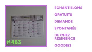 #483 ECHANTILLONS GRATUITS DEMANDE SPONTANEE DE CHEZ RESINENECE goodies