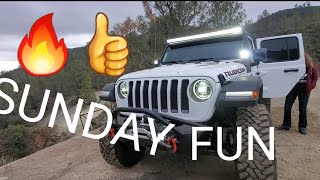 TRAILS - SUNDAY TRIP WITH THE  JL JEEP.  RUBICON READY poker run