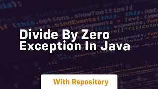 divide by zero exception in java