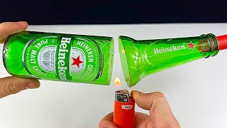 Few people know this Secret idea! How to cut glass bottles