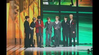 191130 MMA 멜론뮤직어워드 - BEST DANCE MALE 수상소감 BTS FANCAM