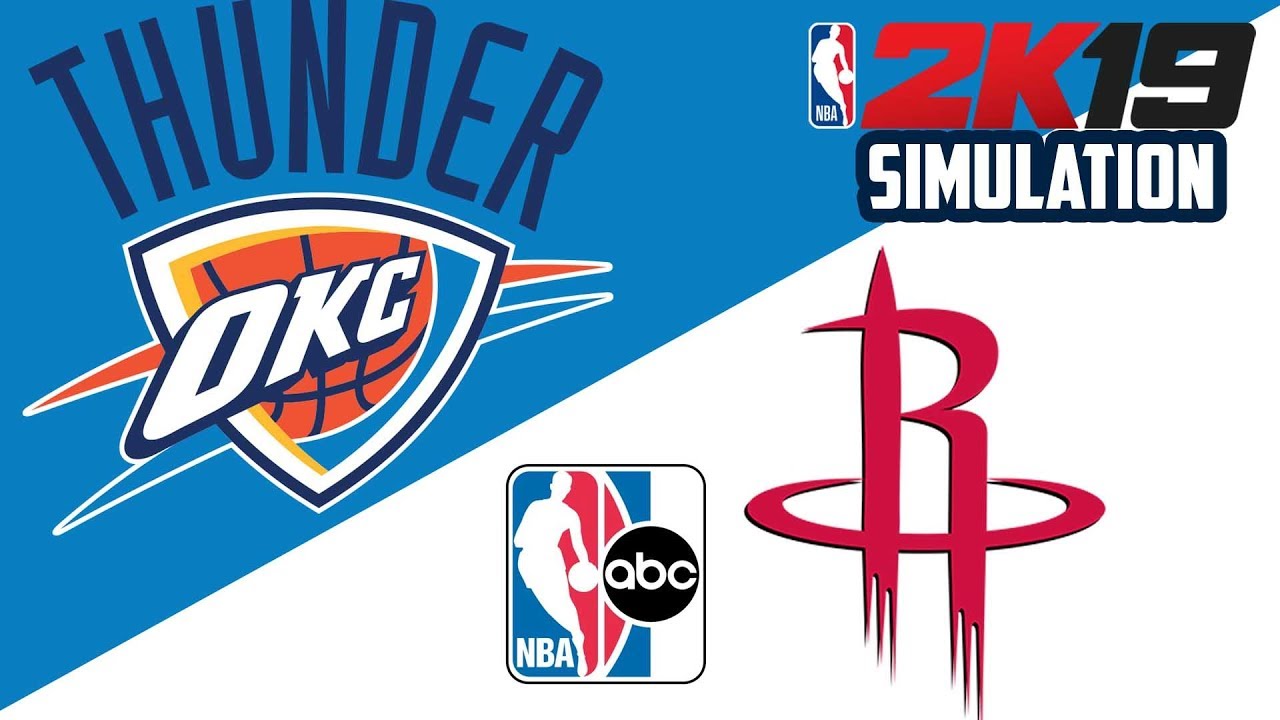 OKC Thunder Vs Houston Rockets - NBA On ABC - NBA 2K19 (Full Game ...