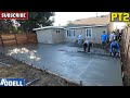 Pouring a Concrete Patio With Drainage Valley (Part 2)