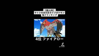 【アニポケ】個人的、サトシのほのおタイプポケモン強さランキング#short