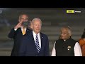 g20 summit joe biden lands in india for 1st time after becoming president receives grand welcome