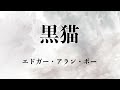 名作ミステリー朗読【黒猫】エドガー・アラン・ポー　ある男の狂気の告白