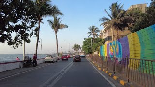 4K Drive from Bandstand to Reclamation, Bandra | Mumbai, India