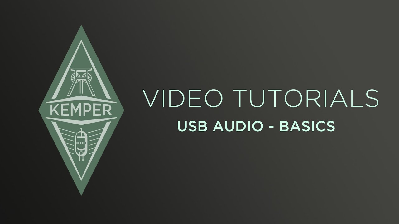 Kemper Profiler Tutorials Usb Audio Part 1 Basics English Youtube