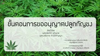 ขั้นตอนการขออนุญาตปลูกกัญชง