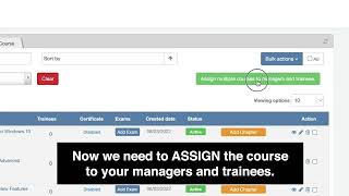 3 Selecting and Assigning Courses to Trainees and Students