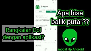 Rangkaian kontrol dan daya Dol menggunakan aplikasi simurelay