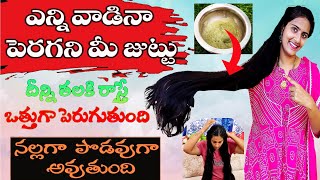 🔥డాక్టర్లు కూడా ఈ చిట్కానే వాడమంటున్నారు || పైసా ఖర్చు లేదు మీరు వద్దన్నా జుట్టు🥰 పెరుగుతూనే ఉంటుంది