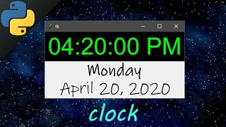 Let's code a CLOCK PROGRAM in python! 🕒