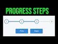 How to Create Progress Steps with HTML, CSS & JavaScript | Beginner Tutorial