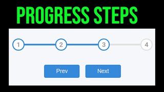 How to Create Progress Steps with HTML, CSS & JavaScript | Beginner Tutorial